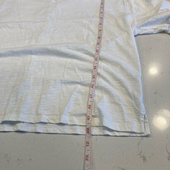 Pact 100% Organic Cotton White Ivory Basic Minimalist Long Sleeve Tee Medium - Picture 7 of 8